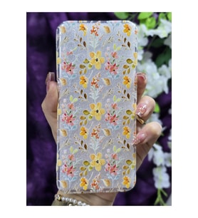 Oppo A52 / Oppo A72 / Oppo A92 Uyumlu Renkli Çiçekler Desenli Şeffaf Telefon Kılıfı