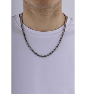 Gümüş Pazarım Geçmeli Gurmet Model Çelik Erkek Zincir