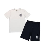 Erkek Çocuk Şortlu Basic Takım (Siyah & Beyaz)