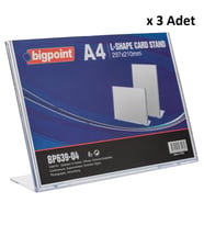 Bigpoint Kart Standı Yatay A4 x 3 Adet