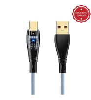 ScHitec 6A 120W UsbA to Type-C 1Metre Hızlı Data ve Şarj Kablosu Mavi YK234M