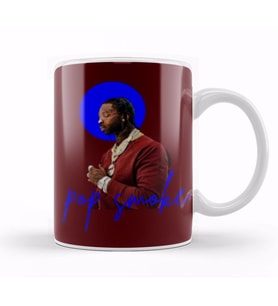 Pop Smoke Art Gift Kupa Bardak Porselen