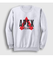 Presmono Unisex Beyaz Logo Apex Legends Sweatshirt 231987tt (Beyaz)