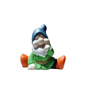 YOGACI CÜCE GNOME, 14 cm. El Boyaması Biblo, Dekoratif El Sanatları, ev&ofis için özgün dekor ürünü
