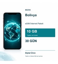 Bolivya eSIM İnternet Paketi 10 GB 30 Gün