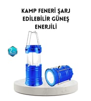 Güneş Enerjisiyle Çalışan Kamp Feneri Hafif Portatif Uzun Ömürlü - Lisinya