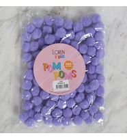 LOREN CRAFTS 2 CM 100 ADET LİLA PONPON