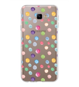 PrintiFy Samsung Galaxy J4 Core ile Uyumlu 1mm Slim Fit Water Color 6 Baskılı Şeffaf  Kılıf