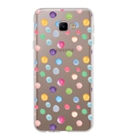 PrintiFy Samsung Galaxy J4 Core ile Uyumlu 1mm Slim Fit Water Color 6 Baskılı Şeffaf  Kılıf