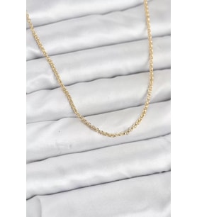 CM 14K Gold Renk Halka Model 60 cm Kadın Kolye - TJ-BKO10930