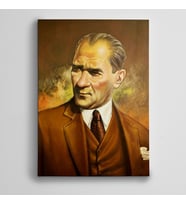 Atatürk Takım Elbiseli Kanvas Tablo