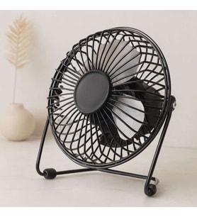 USB Şarjlı Metal Mini Masaüstü Fan 14.5x7.5x15 cm