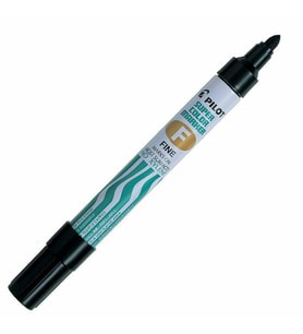 Pilot Permanent Marker Yuvarlak Siyah Permanent Markör Yuvarlak Uç (12 Li Paket)