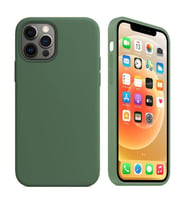 Apple iPhone 12 Pro Max 6.7'' İçi Kadife Silikon Kılıf Yeşil
