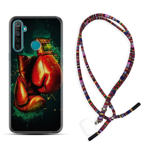 Realme 5i 5 Pro 6i 7 Pro 8 Kılıf Boyun Asklı Rasta Silikon Boks Eldiveni 1763