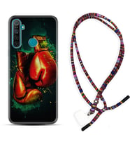 Realme 5i 5 Pro 6i 7 Pro 8 Kılıf Boyun Asklı Rasta Silikon Boks Eldiveni 1763