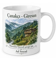 Çanakçı Doğası ve Kültürü Giresun Hatırası Kupa Bardak Hediye