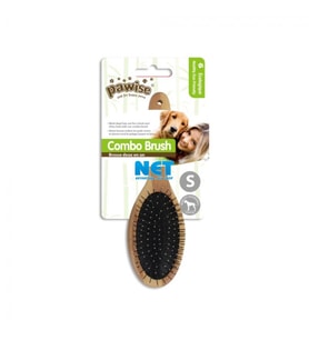 Pawise 11481 Ahşap Saplı Elips Plastik Uçlu Köpek Tarağı S