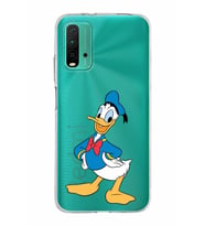 Xiaomi Poco M3 Uyumlu Kapak Donald Duck Tasarımlı Şeffaf Silikon Kılıf