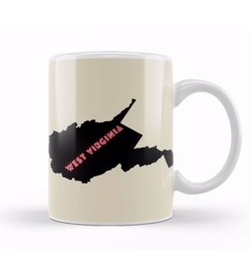 West Virginia Kupa Bardak Porselen