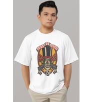 Tasarım Guns 'N Roses Rock Metal Müzik Grubu Baskılı Unisex Oversize Tişört