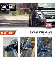 Volkswagen Golf 5 Yarasa Ayna Kapağı Piano Black Parlak Siyah