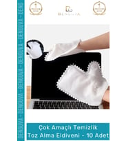 Özel Üretim Yüksek Kaliteli Mikrofiber Pratik Çok Amaçlı Temizlik Toz Alma Eldiveni 10 Adet