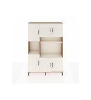 Arges Gardrop 9 Raflı 6 Kapaklı 132x30x195 Çam-Aytaşı
