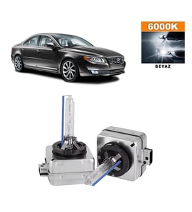 Volvo S80 2006-2016 D1S / D1R 6000K Beyaz HID Xenon Ampul 2 Adet