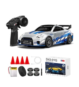 Hstar 1:43 Profesyonel Mini Drift RC Araba GTR 4WD 15 KM/H Hız Metal Alaşım Gövde EPS Stabilizasyonu