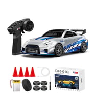 Hstar 1:43 Profesyonel Mini Drift RC Araba GTR 4WD 15 KM/H Hız Metal Alaşım Gövde EPS Stabilizasyonu