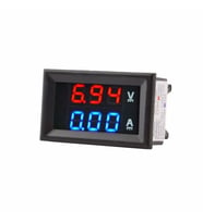Çift USB Çıkışlı Panel Tipi Dijital Voltmetre VQCH128 V2 Göstergeli