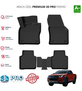 D MAX ARACA ÖZEL 3D PASPAS 2019 2020 2021 2022 2023 2024