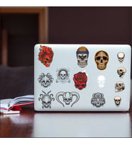 İskelet Sticker Set-7 13 Parça Telefon, Tablet, Defter, Laptop Sticker