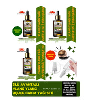 YLANG YLANG UÇUCU YAĞI 3'LÜ (%100 SAF VE DOĞAL) BESLEYİCİ ETKİ 3X20 ML / 2.03 Fl Oz