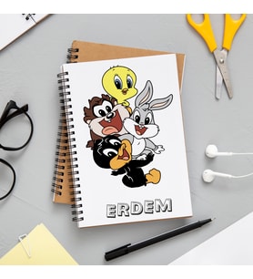 Looney Tunes Çizgi Film Defteri Kişiye Özel