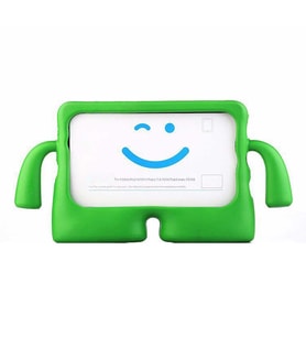 Samsung Galaxy Tab A8 10.5 SM-X200 (2021) Uyumlu Kılıf Case, Tutma Kollu ve Standlı Yumuşak Dokulu Ultra Koruyucu Çocuk Tablet Silikon Kılıf (Yeşil)