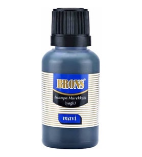 ISTAMPA MÜREKKEBİ 50 CC MAVİ