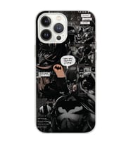 Iphone 12 Pro Uyumlu Batman Aesthetic Tasarımlı Şeffaf Telefon Kılıfı