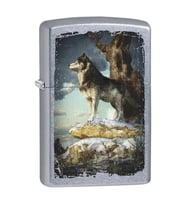 Zippo Wolf on The Lookout - Street Chrome Çakmak - 49007-00063-MODEL22
