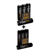 I-Gen P177 8'li Paket Pro Şarjlı Pil 4 Adet AA Pro 2950 mAh Şarjlı Kalem Pil + 4 Adet AAA Pro 1100 mAh Şarjlı İnce Kalem Pil 1.2V NI-MH