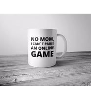 Pixxa  No Mom / Gamer - Oyuncu Kupa Bardak