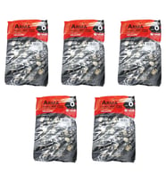 Arma Baskılı Mini Blok Poşet Torba - No : 0 - 20x30 Cm. - Siyah - 100 Adetlik 5 Paket