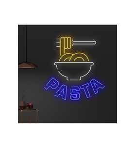 PASTA Yazılı ve Şekilli Neon Tabela