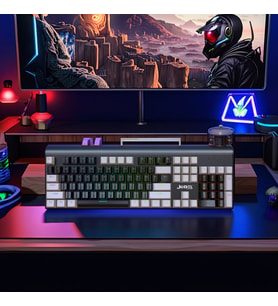 RGB Aydınlatmalı Gaming Klavye - USB Bağlantı, Rahat Kullanım Oyuncu Klavyesi (Çok Renkli)