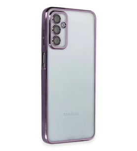 Galaxy M23 Kılıf Lensli Silikon - Mor