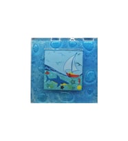 Dekoratif Cam Gider Kapağı Cam Gider Süsü 10 x 10 cm (Renksiz)
