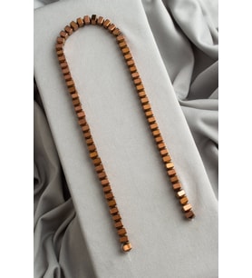 Hematit Doğal Taş Parlak Kahverengi Rondela Kesim 6x4mm Dizi