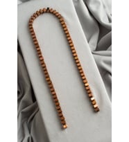 Hematit Doğal Taş Parlak Kahverengi Rondela Kesim 6x4mm Dizi
