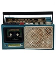 Vintage Metal Kasetli Radyo Biblo - "Boombox" Tarzı Nostaljik Dekoratif Kumbara